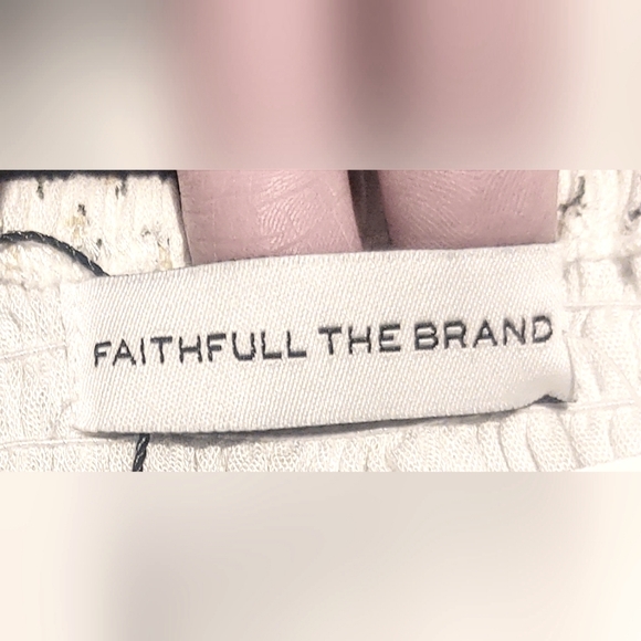 NWT Faithfull The Brand Cropped Smocked Top Sz S - Picture 4 of 13